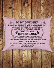 make it the meaningful message to your daughter Rectangular Pillowcase aos-pillow-rectangle-front-lifestyle-2