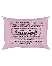 make it the meaningful message to your daughter Rectangular Pillowcase back