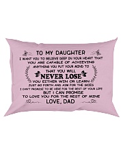 make it the meaningful message to your daughter Rectangular Pillowcase front