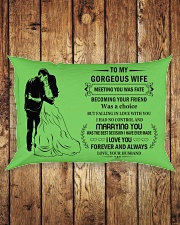 Make it the meaningful message to your Wife Rectangular Pillowcase aos-pillow-rectangle-front-lifestyle-2