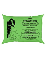 Make it the meaningful message to your Wife Rectangular Pillowcase back