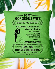 Make it the meaningful message to your Wife Square Pillowcase aos-pillow-square-front-lifestyle-29