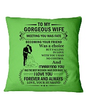 Make it the meaningful message to your Wife Square Pillowcase front