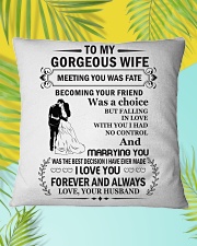 Make it the meaningful message to your Wife Square Pillowcase aos-pillow-square-front-lifestyle-30