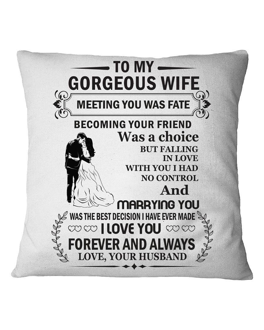 Make it the meaningful message to your Wife Square Pillowcase