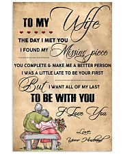 H13 Family poster - Husband to wife - I love you 11x17 Poster front