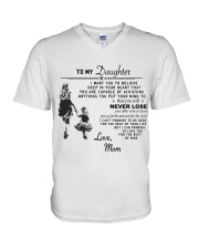 Make it the meaningful message to your son V-Neck T-Shirt thumbnail