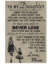 Make it the meaningful message to your son 11x17 Poster front
