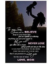 H9 Family poster - Mom to son - Never lose 11x17 Poster front