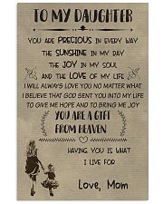 Make it the meaningful message to your daughter 11x17 Poster front