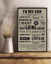 Make it the meaningful message to your son 11x17 Poster lifestyle-poster-3