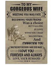 Make it the meaningful message to your wife 11x17 Poster front