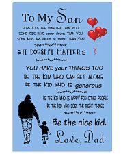 Make it the meaningful message to your son 11x17 Poster front
