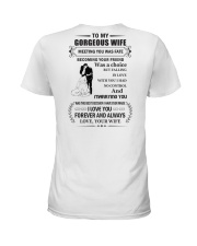 Make it the meaningful message to your wife Ladies T-Shirt back
