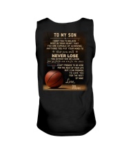The meaningful message to your son -Basketball Unisex Tank back