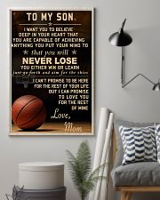 The meaningful message to your son -Basketball 11x17 Poster lifestyle-poster-1