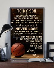 The meaningful message to your son -Basketball 11x17 Poster lifestyle-poster-2