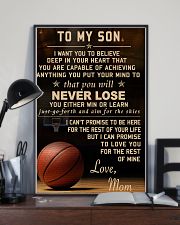 The meaningful message to your son -Basketball 24x36 Poster lifestyle-poster-2