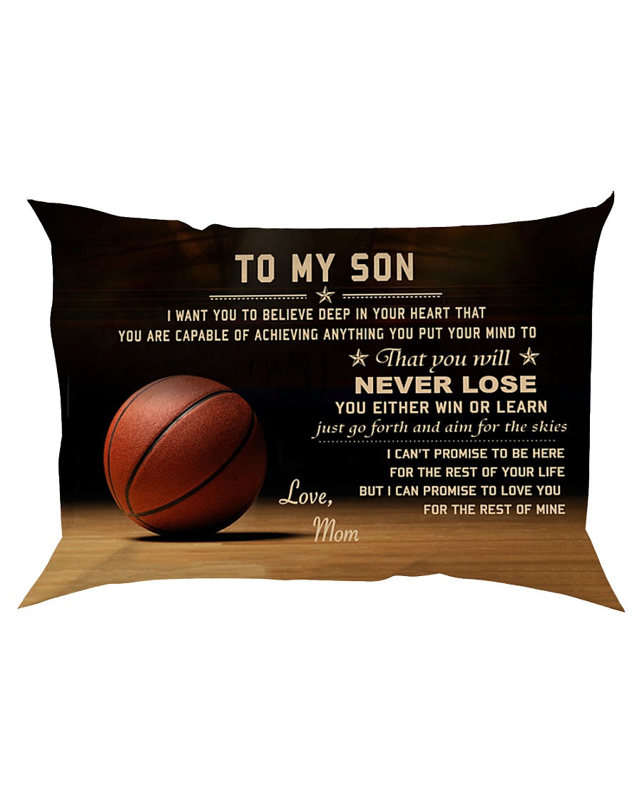 The meaningful message to your son -Basketball Rectangular Pillowcase