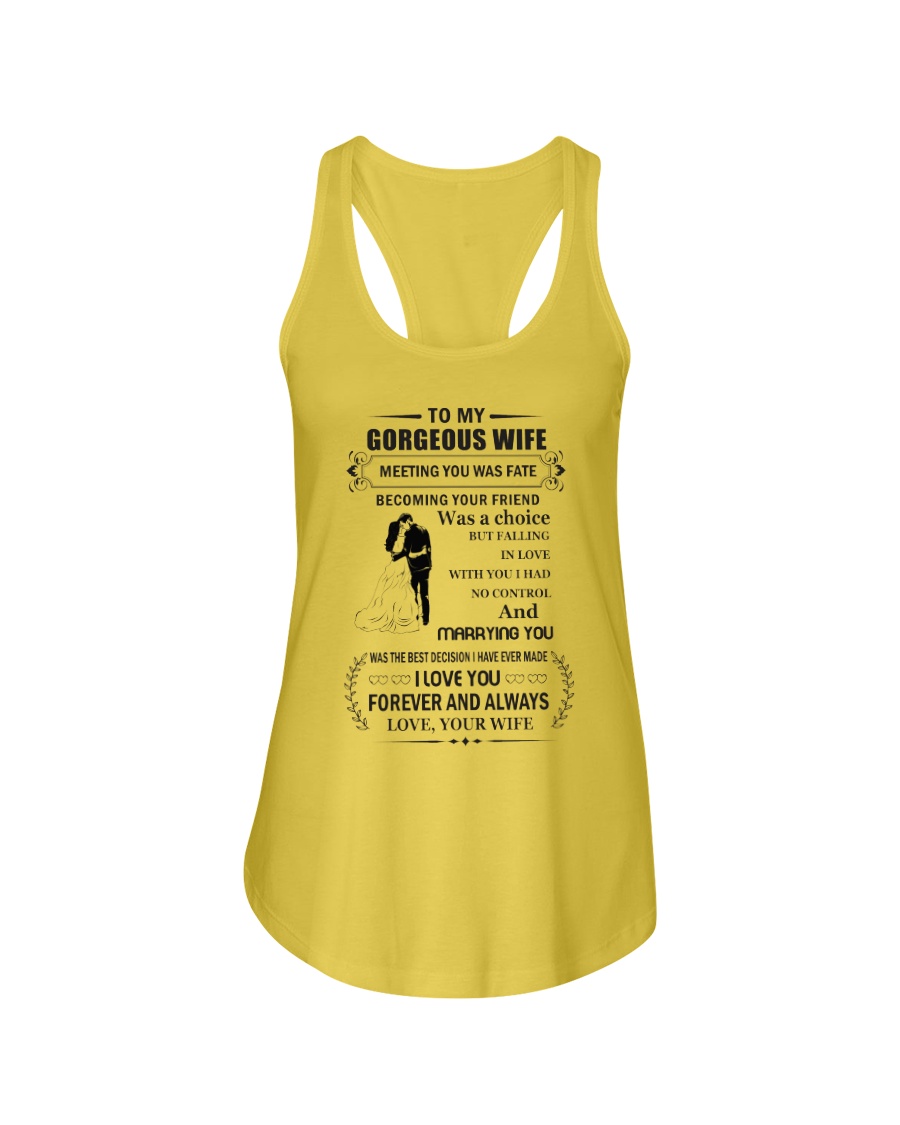 Make it the meaningful message to your wife Ladies Flowy Tank