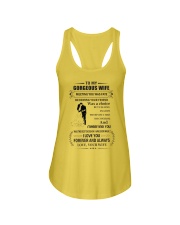 Make it the meaningful message to your wife Ladies Flowy Tank front