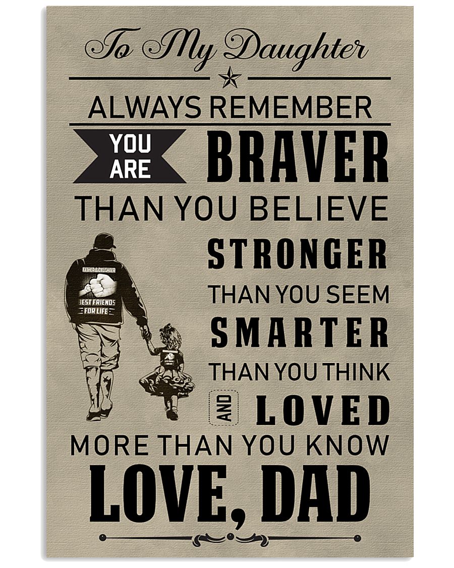 Make it the meaningful message to your daughter 11x17 Poster