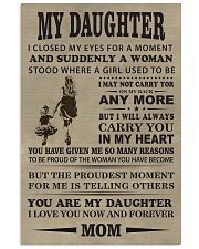 Make it the meaningful message to your daughter 11x17 Poster front