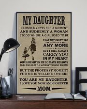 Make it the meaningful message to your daughter 11x17 Poster lifestyle-poster-2