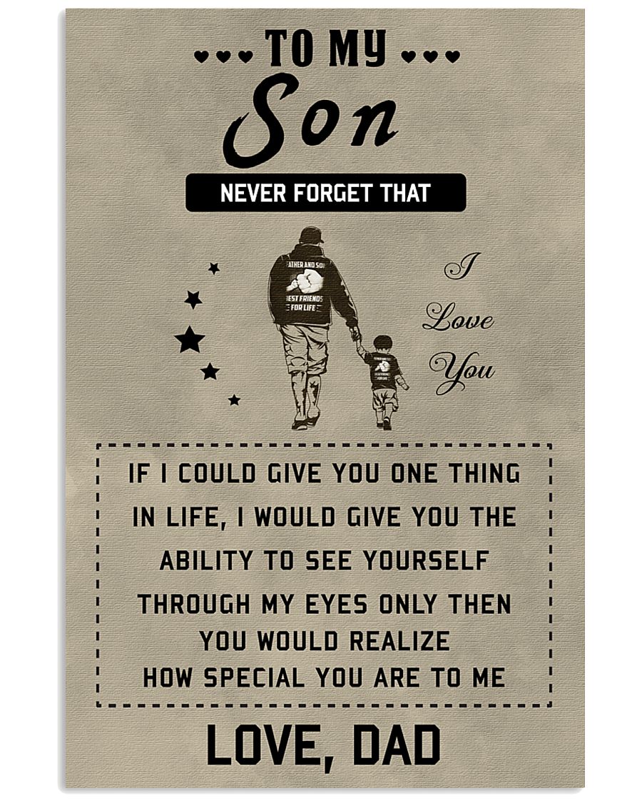 Make it the meaningful message to your son 11x17 Poster