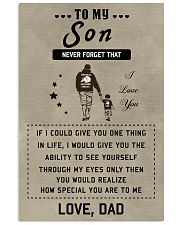 Make it the meaningful message to your son 11x17 Poster front