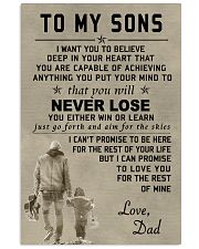 Make it the meaningful message to your sons 11x17 Poster front