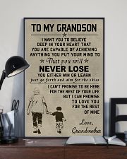 Make it the meaningful message to your grandson 11x17 Poster lifestyle-poster-2