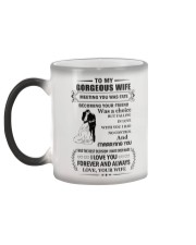 Make it the meaningful message to your wife Color Changing Mug color-changing-left