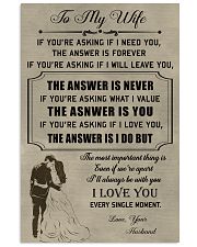 Make it the meaningful message to your Wife 11x17 Poster front
