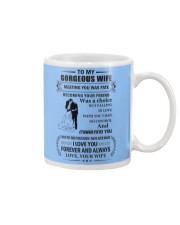 Make it the meaningful message to your wife Mug front