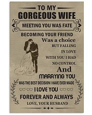 Make it the meaningful message to your wife 24x36 Poster front