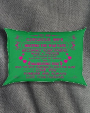Make it the meaningful message to your wife Rectangular Pillowcase aos-pillow-rectangle-front-lifestyle-1