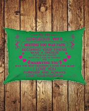 Make it the meaningful message to your wife Rectangular Pillowcase aos-pillow-rectangle-front-lifestyle-2
