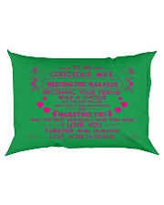 Make it the meaningful message to your wife Rectangular Pillowcase back