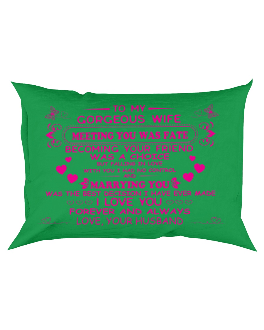 Make it the meaningful message to your wife Rectangular Pillowcase