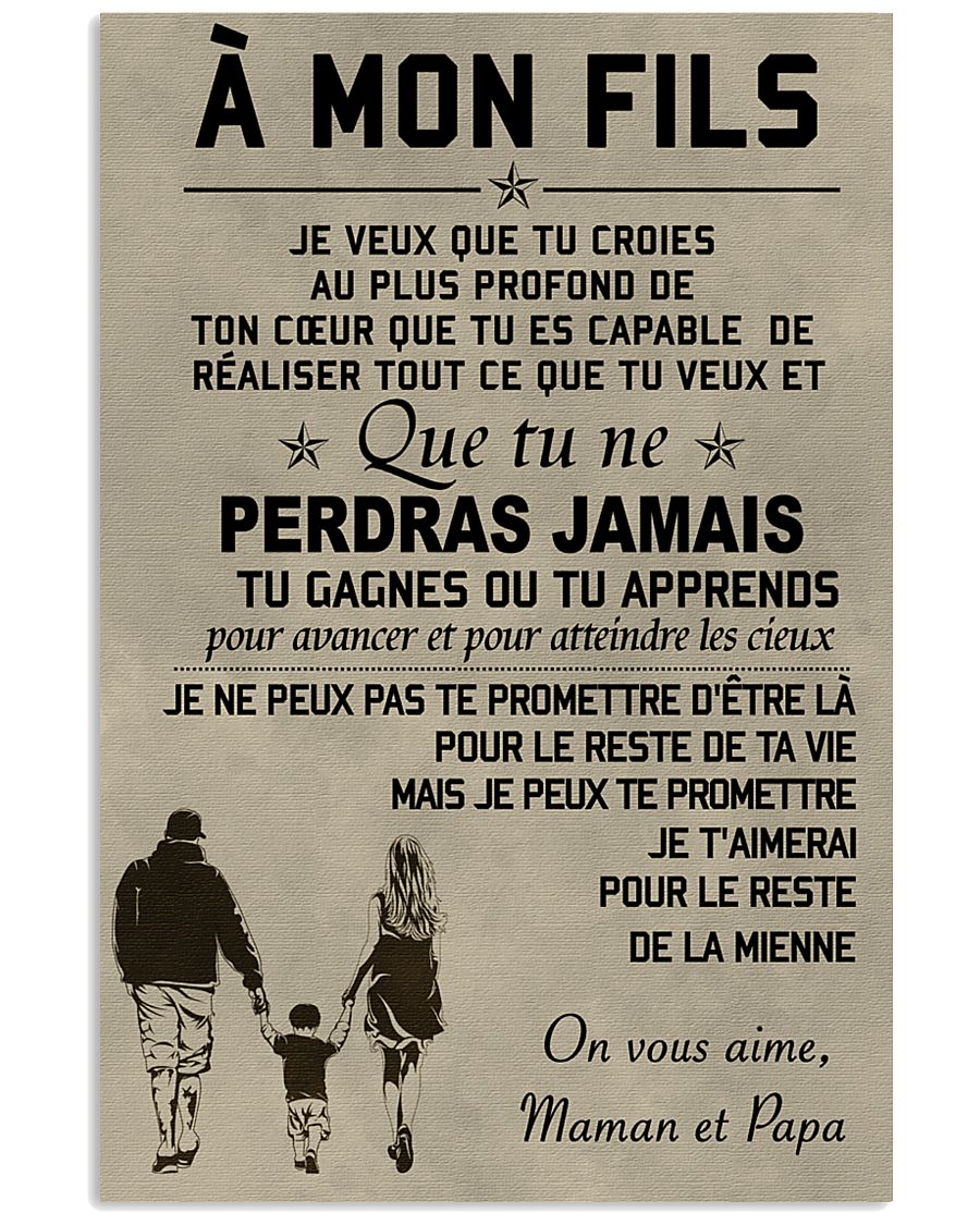 Make it the meaningful message to your sons FR 11x17 Poster