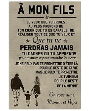 Make it the meaningful message to your sons FR 11x17 Poster front