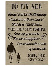 Make it the meaningful message to your son 11x17 Poster front
