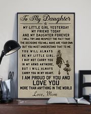 Make it the meaningful message to your daughter 11x17 Poster lifestyle-poster-2