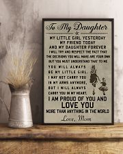 Make it the meaningful message to your daughter 11x17 Poster lifestyle-poster-3