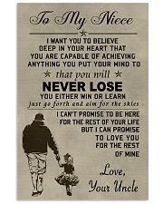 Make it a meaningful message to your niece 11x17 Poster front