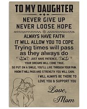 Make it the meaningful message to your daughter 11x17 Poster front