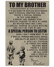 Make it the meaningful message to your brother 11x17 Poster front