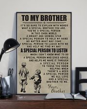 Make it the meaningful message to your brother 11x17 Poster lifestyle-poster-2