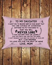 Make it the meaningful message to your daughter Rectangular Pillowcase aos-pillow-rectangle-front-lifestyle-2